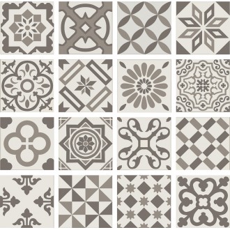PT01951 Плитка ANTIGUA DECOR GRIS 20X20