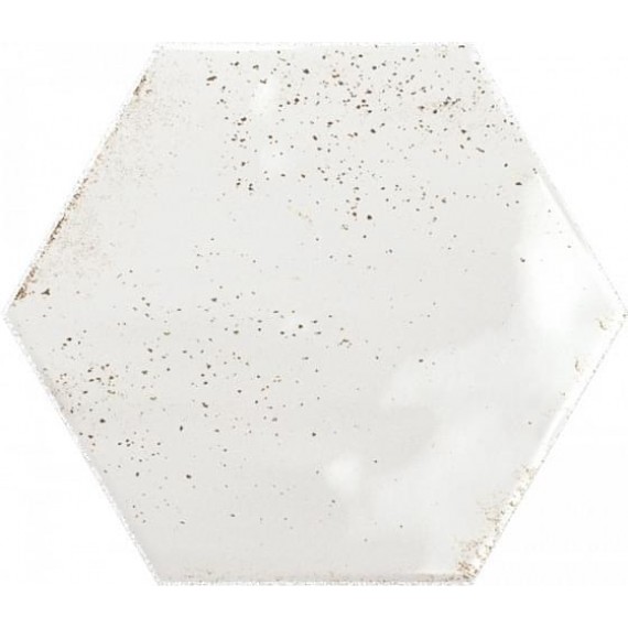 Керамическая плитка PT03126 Плитка Hex White Glossy 15x17,3