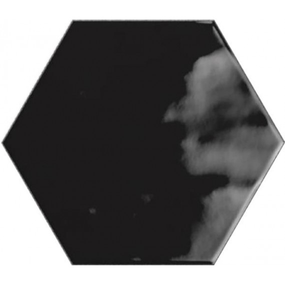 Керамическая плитка PT03136 Плитка Hex Black Glossy 15x17,3