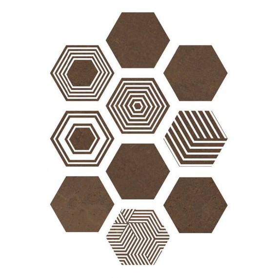 Керамогранит Pier17 Hexa Copper 23,2x26,7