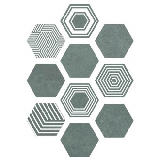 Pier17 Hexa Turquoise 23,2x26,7