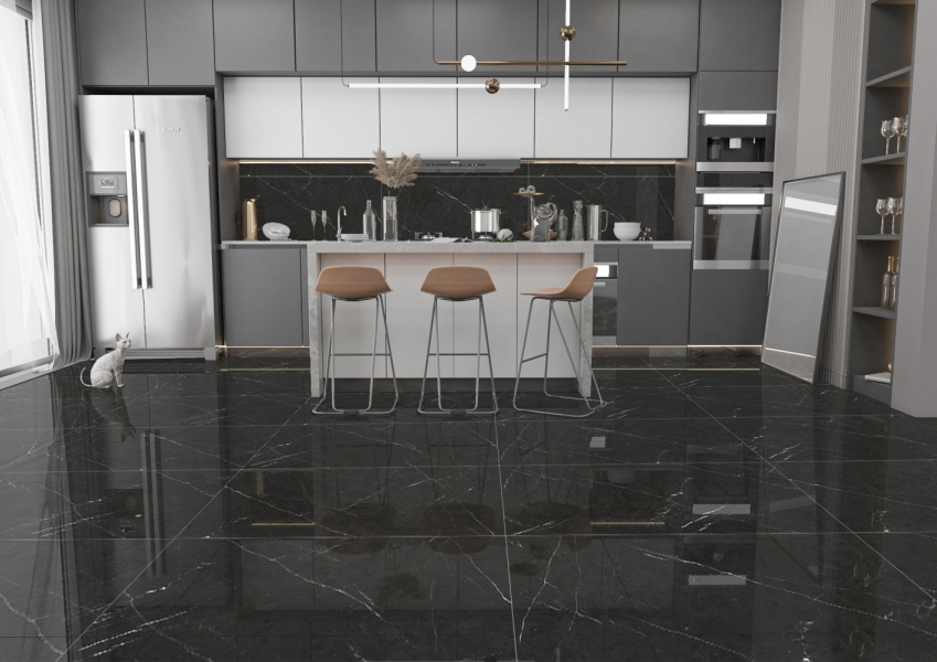 Pietra Negro Eurotile Ceramica