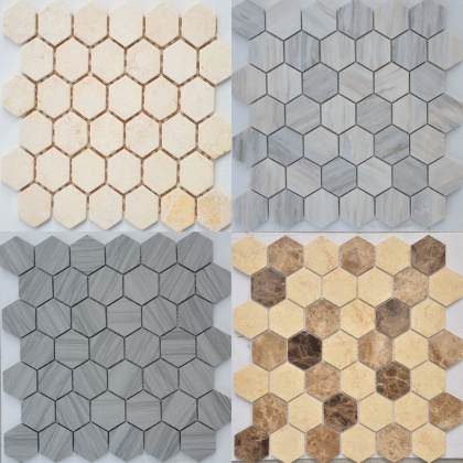 Pietrine Hexagonal (Caramelle Mosaic)