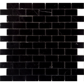 Pietrine Nero oriente POL 2.3x4.8 29.8x29.8