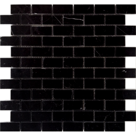 Мозаика Pietrine Nero oriente POL 2.3x4.8 29.8x29.8