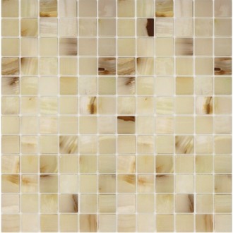Pietrine Onice Jade Bianco POL 2.3x2.3 29.8x29.8