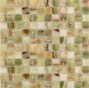 Pietrine Onice Jade Verde POL 2.3x2.3 29.8x29.8