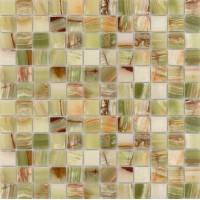 Pietrine Onice Jade Verde POL 2.3x2.3 29.8x29.8