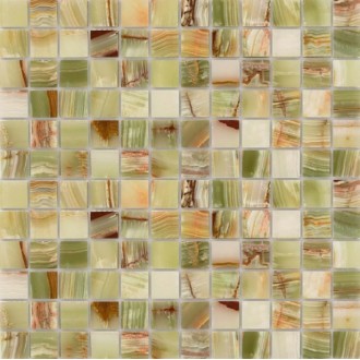 Pietrine Onice Jade Verde POL 2.3x2.3 29.8x29.8