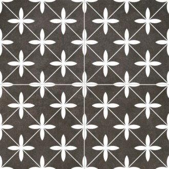Poole Black Pre-cut Satin 45,2x45,2