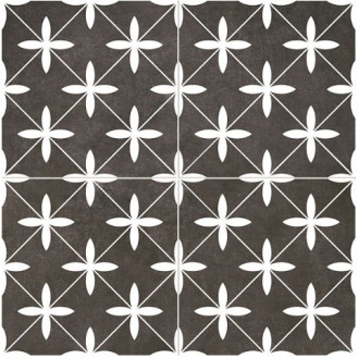 Poole Black Pre-cut Satin 45х45