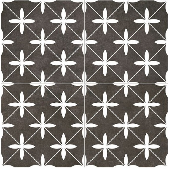 Керамическая плитка Poole Black Pre-cut Satin 45х45