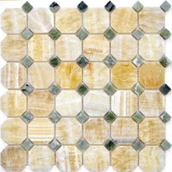 Мозаика QS-027-48P/10 (M073+M068-BP-48P) 30,5х30,5х1