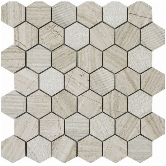 Мозаика QS-Hex012-3f-48H/10 30,5*30,5