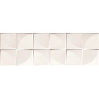 Quadra White Glossy 25x75