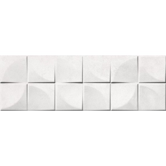 Керамическая плитка Quadra white 25x75