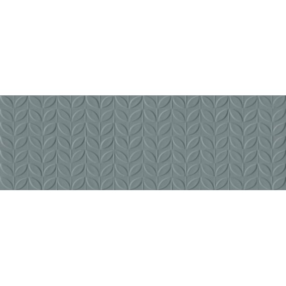 Керамическая плитка RA6R Плитка Vida Struttura Foglia 3D Azzurro Rett 30x90