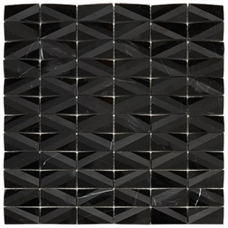 RO03MS408 Mosaico Net Black 30x30
