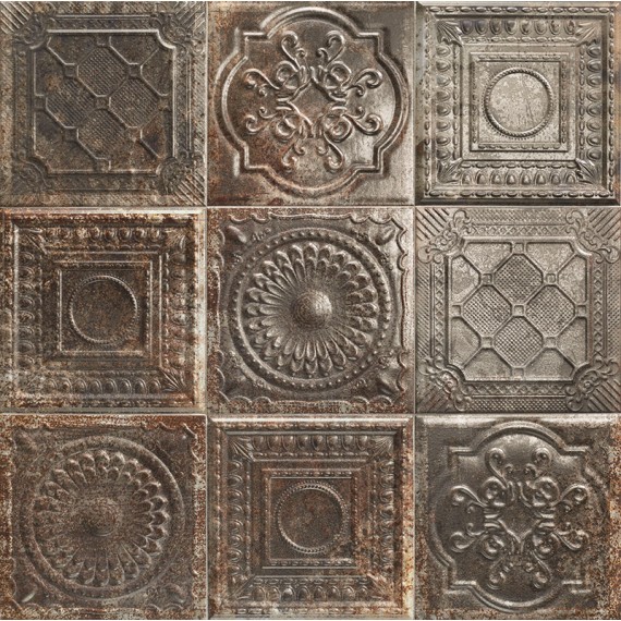 Керамическая плитка RUSTY NERO 20x20