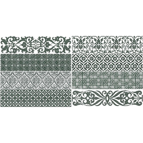 Керамогранит Rev. Deco Bricktrend White 8.15x33.15