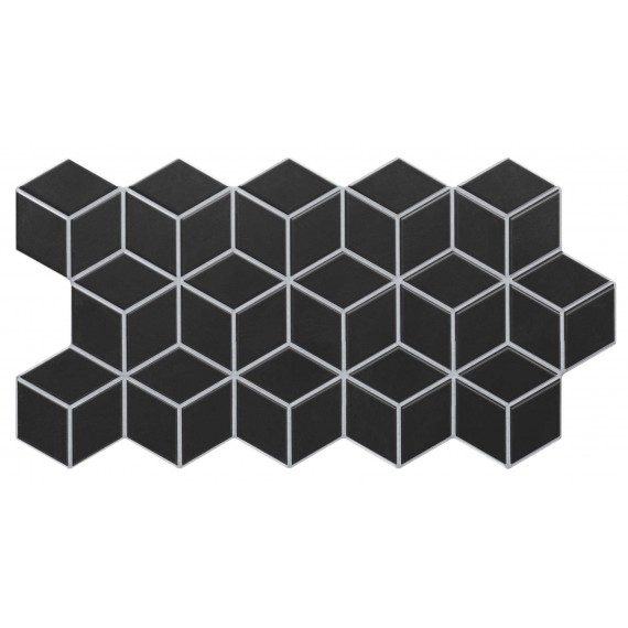Керамогранит Rhombus Black 51x26.5