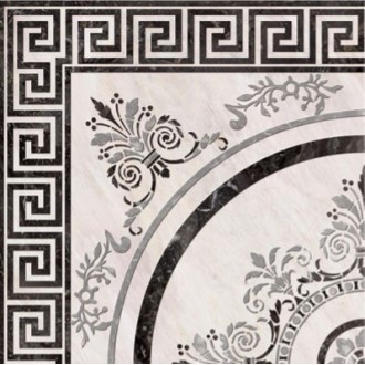 Roseton Nero 4 45x45