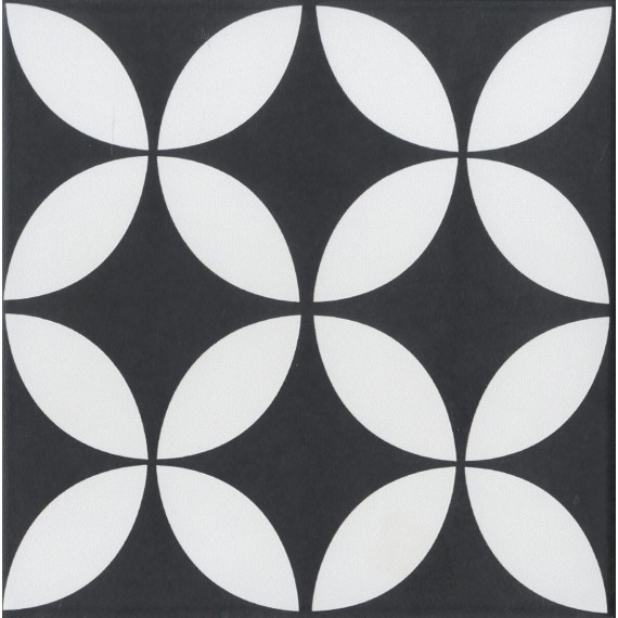 Керамогранит S17612 Stamp Black Matte 20х20