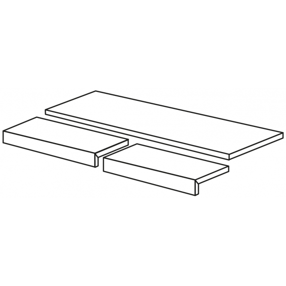 Ступени S1R49056 Comp.Scalino Sol.Bia.Rett 35x80x4