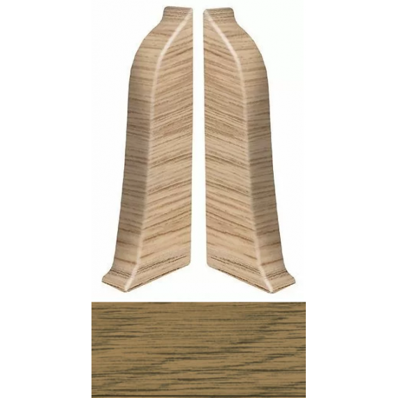Комплектующие к плинтусам SD60 Заглушка ПВХ 205 ASIAN OAK (2шт/уп)