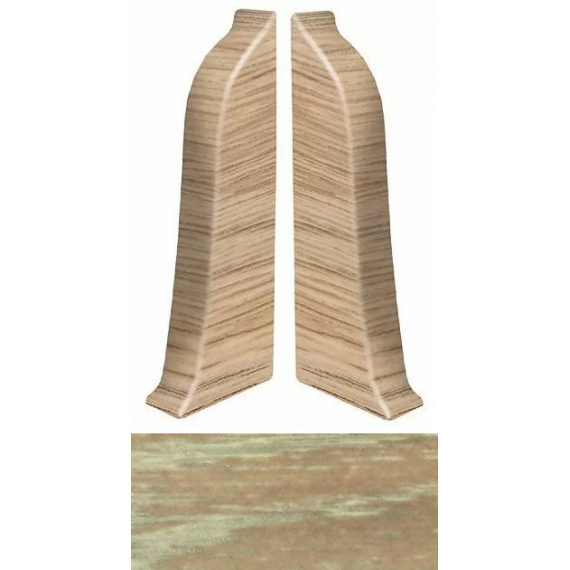 Комплектующие к плинтусам SD60 Заглушка ПВХ 248 CARIBBEAN OAK (2шт/уп)