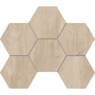 SF02 Мозаика Soft Wood Creamy Hexagon неполированная 25x28.5