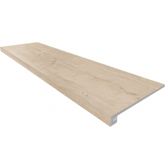 Керамогранит SF02 Soft Wood Creamy неполированный 33x120 + Подступенок 14.5x120