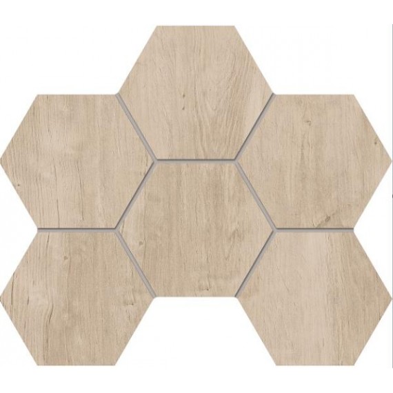 Мозаика SF02 Soft Wood Hexagon неполированная 25x28.5