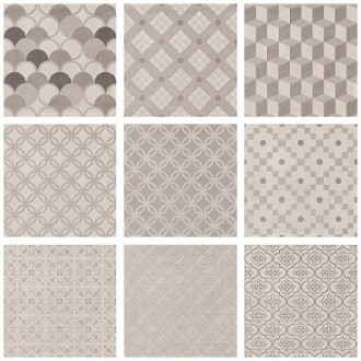 SG1575N Керамогранит Карнаби-стрит орнамент беж 20х20