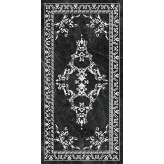 SG592722R Керамогранит Риальто серый тёмный декорированный лаппатированный обрезной 119,5x238,5x9