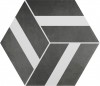 SIX Cementine Bari Black 23x27
