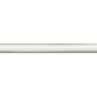 SPB008R Плитка Бордюр Гарса белый матовый обрезной 25х2,5