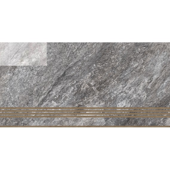 Керамогранит ST219VG Ступень Thor Светло-серый 30x60