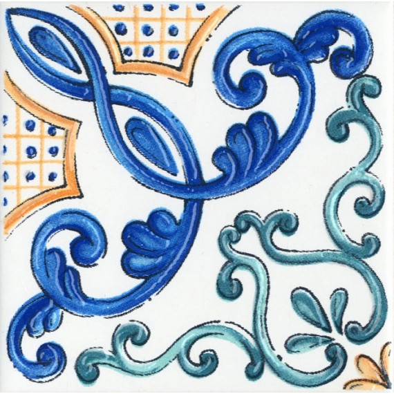 Ступени STG/A454/5232 Плитка Декор Капри майолика 20x20