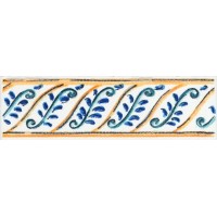 STG/A462/5232 Плитка Бордюр Капри майолика 20х6.3