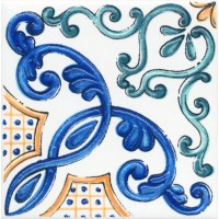 STG/A487/1146H Плитка Вставка Капри майолика 9,8х9,8