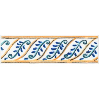 STG/A493/1146H Плитка Бордюр Капри майолика 9,8х3