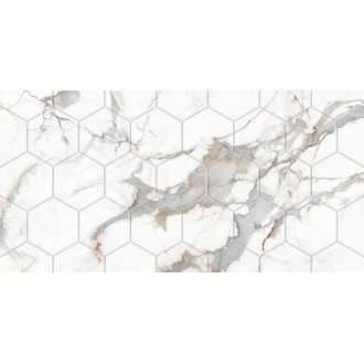 Sandra White Mat Hex 30x60