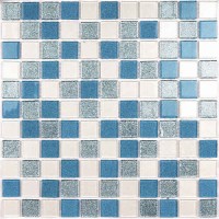 Shine Blue (стекло) 25*25 300*300