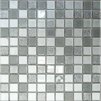Shine Silver (стекло) 25*25 300*300