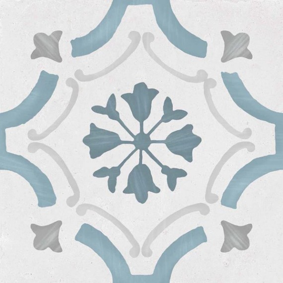 Керамогранит Sirocco Blue Ornate 22,3x22,3