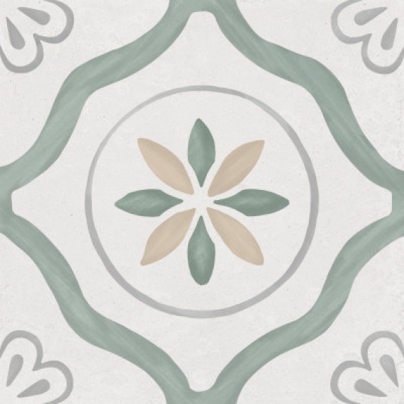 Керамогранит Sirocco Green Petals 22,3x22,3