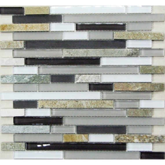 Мозаика Style time-198 (стекло) 15х(48,98,148,198)*8 300*300