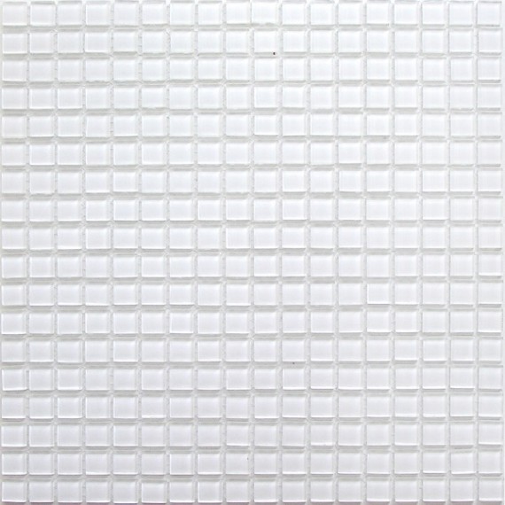 Мозаика Super white (стекло) 15*15 300*300