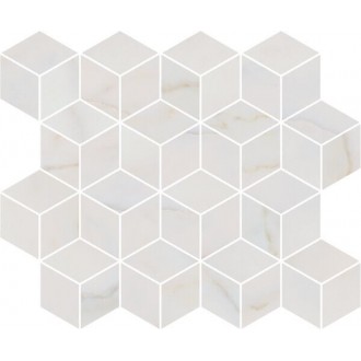 T017/14003 Мозаика Греппи белый мозаичный 45*37.5